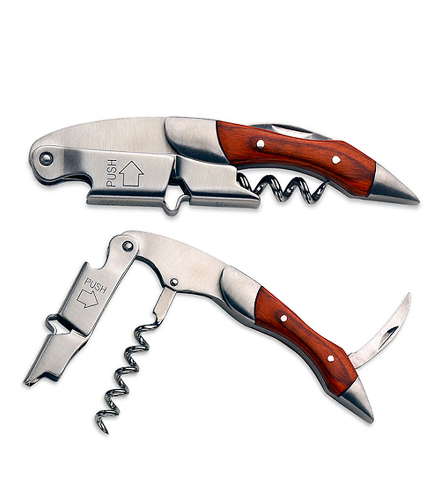 Acessórios Saca-rolhas a dois tempos Coutale Prestige Madeira